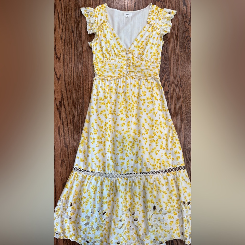 Rahi Petra Floral Print Midi Dress Women’s S - Picture 2 of 3